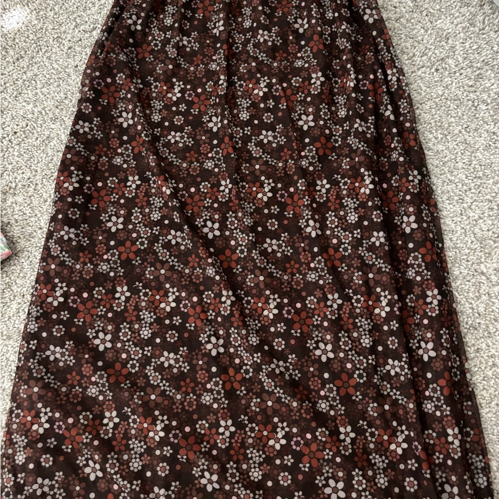 SHEIN Black Maxi A-Line Skirt Casual Resort Wear